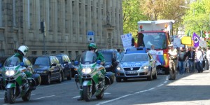 Beginn der Demo in der Hildapromenade