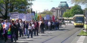 Demo am Mühlburger Tor